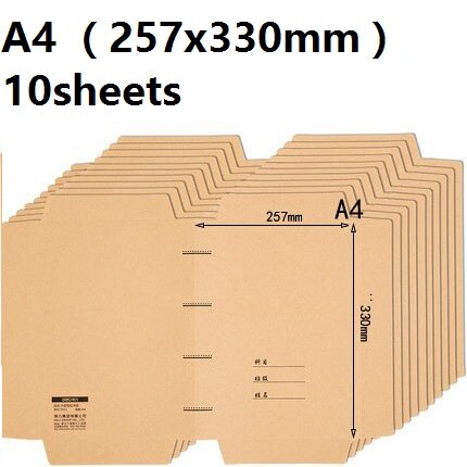 Couvertures de livre en papier Kraft, manteau épais de protection pour livres, 32K/16K/A4, Film pour dégrabook pour étudiants, bureau et maison, 70550: 70552 A4 10seets