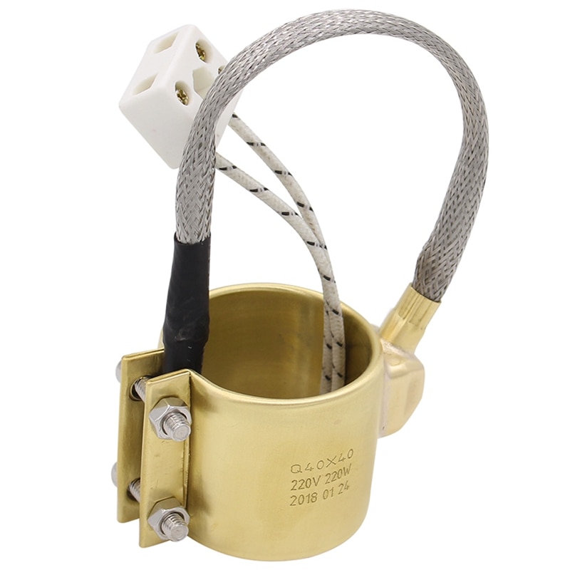 40X40Mm 220V 220W Elettrico in Ottone Riscaldatore a fascia di Rame di Riscaldamento Anello: Default Title