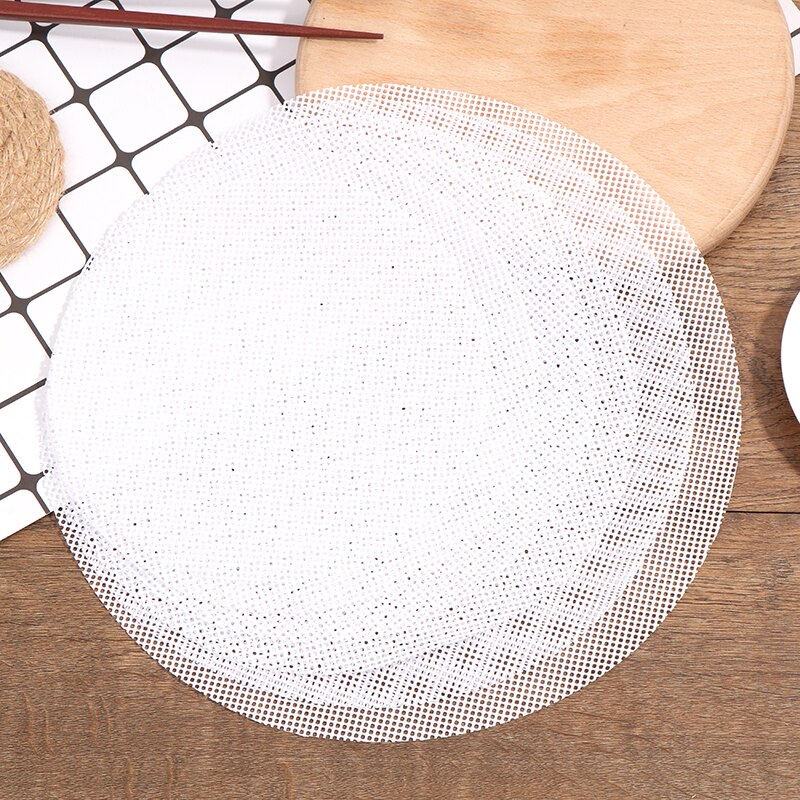 White Round Dumplings Mat Steamer Paper Silicone Steamer Non Stick Pads Buns Baking Pastry Dim Sum Mesh Mat Cooking Accessories