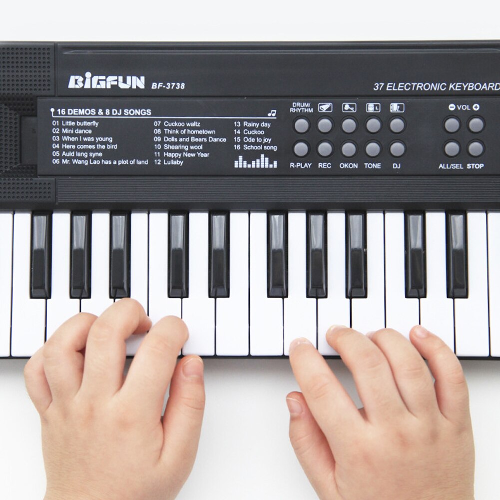 61 Keys Digital Music Electronic Piano Keyboard Piano Kids Multifunctional Electric Piano with Microphone Function for Beginners