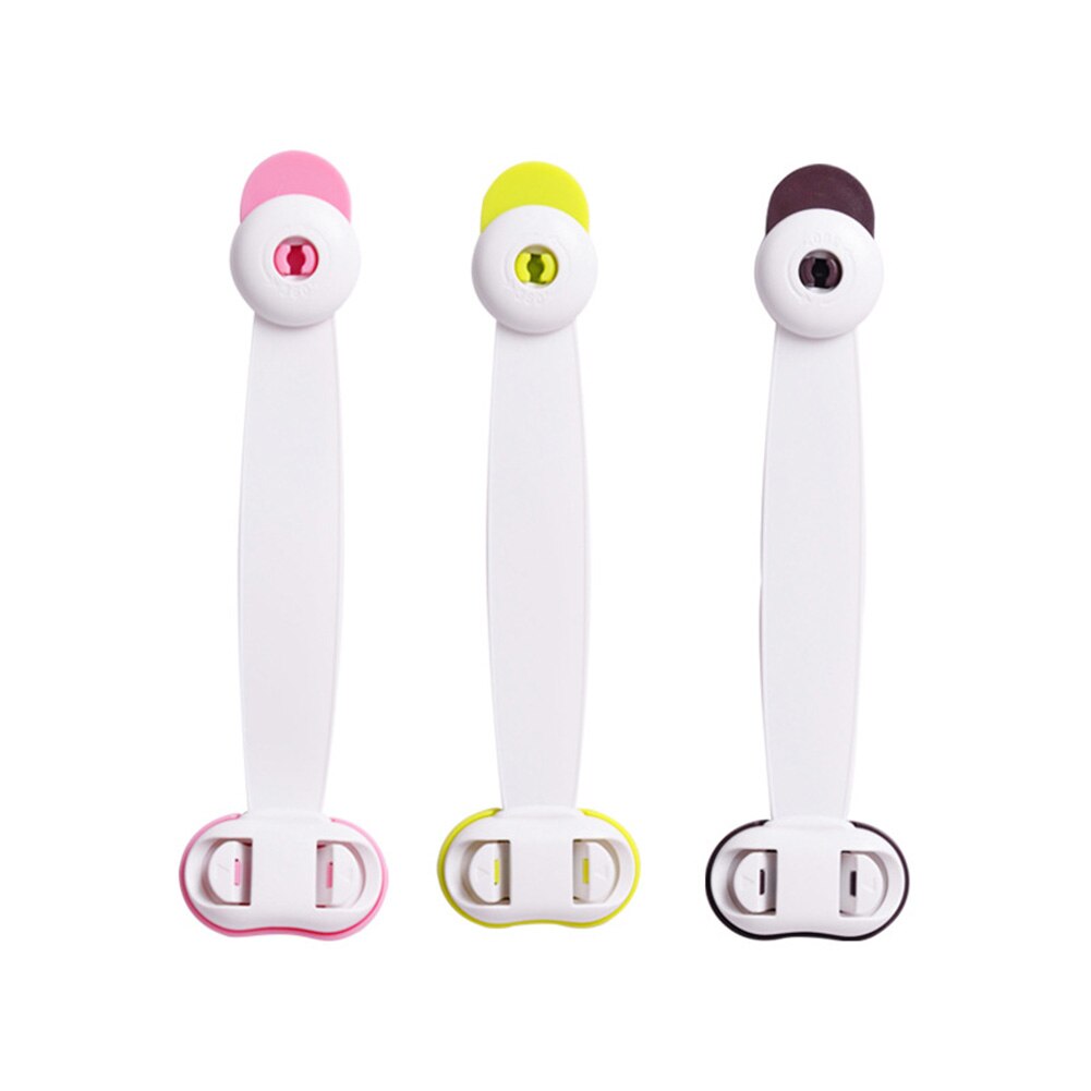 Kids Safety Plastic Protection Safety Lock Baby Cabinet Safety Lock Drawer Door Cabinet Child Safe Care Plastic Lock Strap