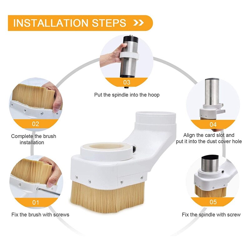 Nylon Stof Schoen Cover Cnc Graveur Druk Roller Stofkap Voor Cnc Router Graveren Freesmachine