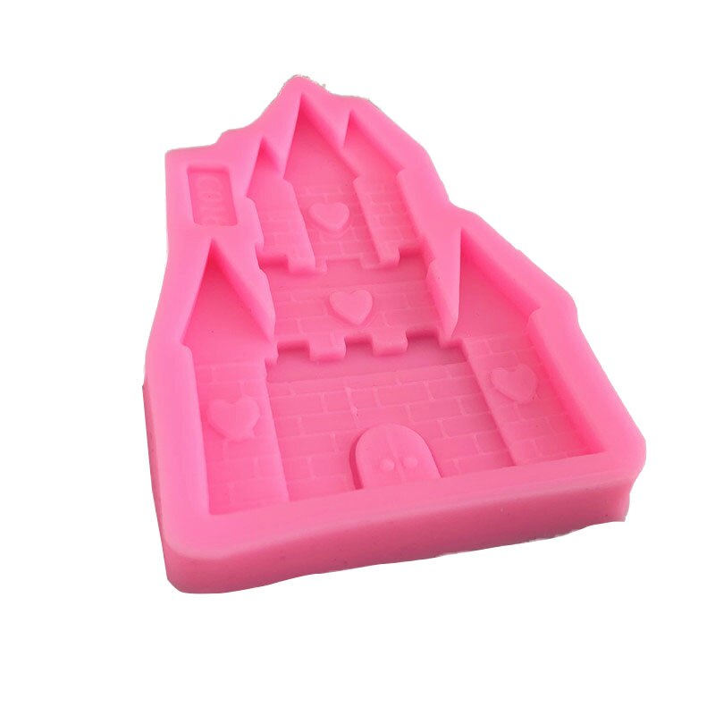 Prinsesse slot fondant chokolade silikone form kage dekoreret slots hus gips form