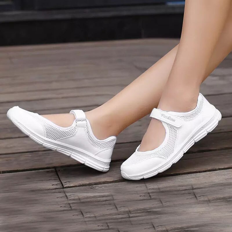 STUNAHOME Slip-on Trainers Vrouwen Dikke Bodem, Luchtgedempte, Comfortabele Wandelschoenen met Ademend Gaas Sneakers Dames Casual Orthopedische