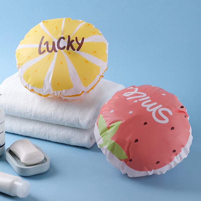 Bonnet de douche étanche bonnet de douche femme adulte dessin animé cuisine Anti-fumée bouchon de cheveux casquettes pour femme