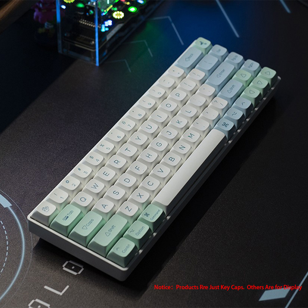 135 Toetsen Ijs Kristal Mint Keycaps Profiel Xda Pbt Dye-Sub Key Cap Voor Cherry Mx Switch Diy Layout Ducky Mechanische Toetsenbord Cap