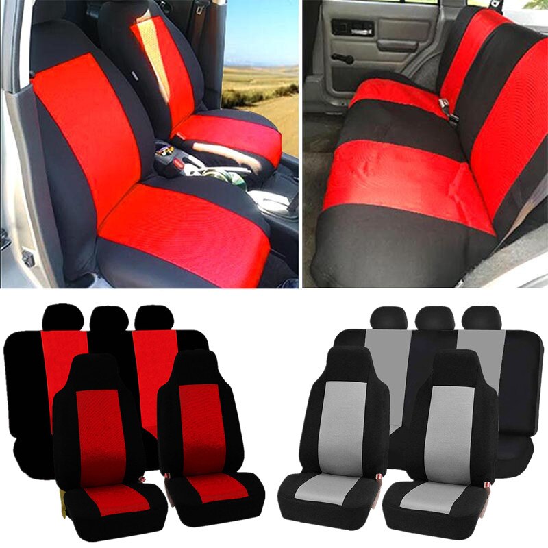 Car Seat Cover Airbag Compatible Ventilation Cloth Seat Protector Cushion Autos Universal Interior Accessories Fit Most Cars