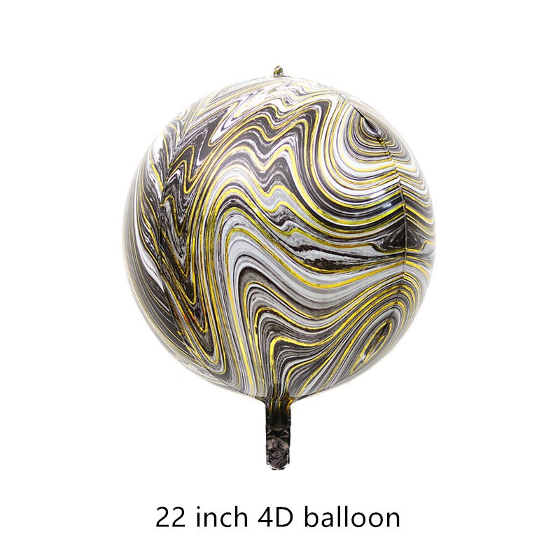4D Zee Dier Strepen Aarde Space Nebula Kleur Strepen Aluminiumfolie Aluminium Folie Helium Ballon Romantische Partij Decoratie Bal: 6