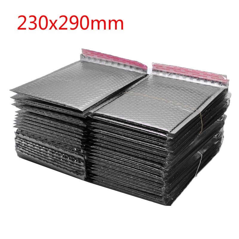 50 Stks/partij Verschillende Specificaties Gold Plating Papier Bubble Enveloppen Tassen Mailers Padded Envelop Bubble Mailing Zak: 230x290mm silver