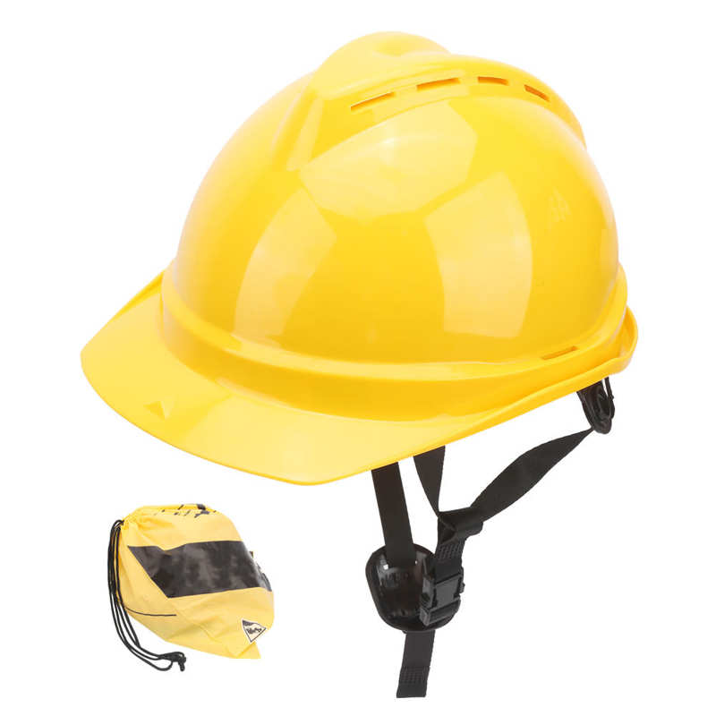 Industrial Protective Helmet Safety Hard Hat for Construction Sites Garden Operation Breathable Yellow