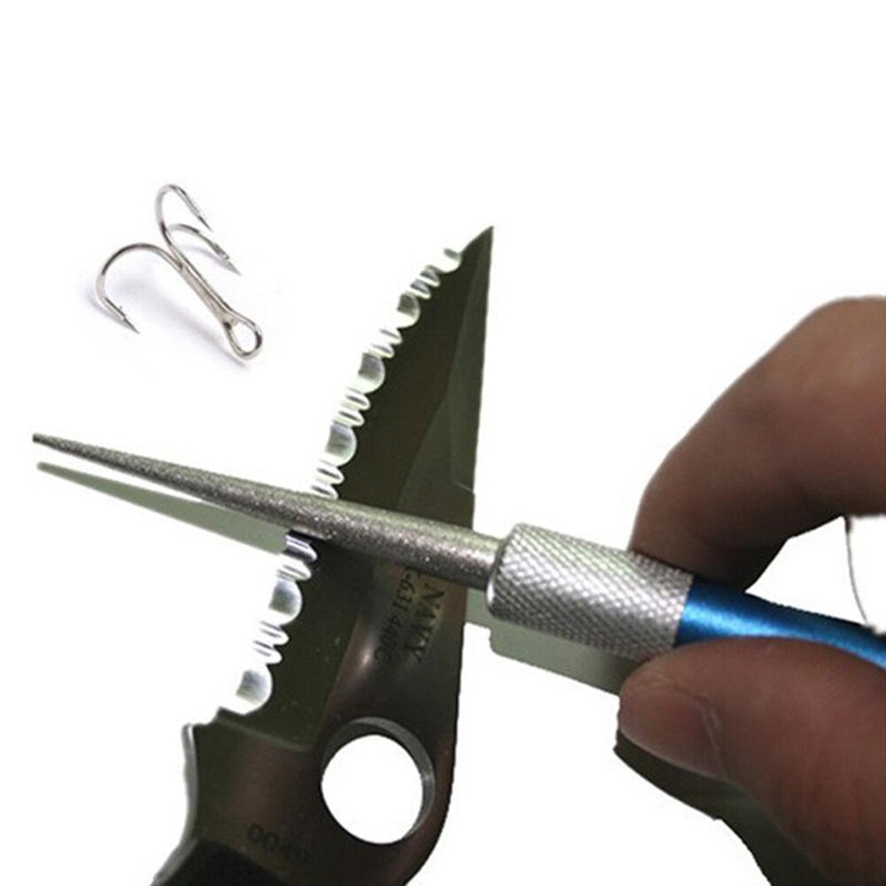 400 Gittergewebe Angeln Haken Spitzer Stift Spitzer draussen-Werkzeug Diamant Stift geformt Messer Spitzer