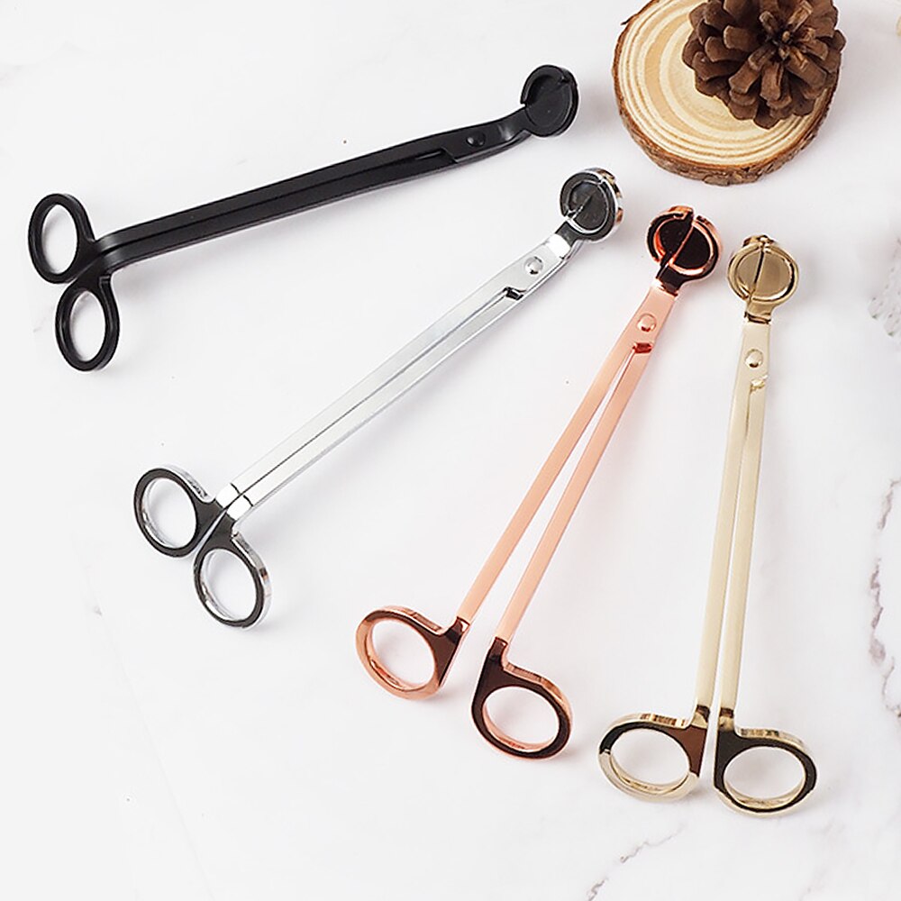 Kaarsenlont Trimmer Rvs Kaars Schaar Trim Lont Ronde Hoofd Cutter Olie Lamp Trim Schaar Cutter Kaars Accessoires