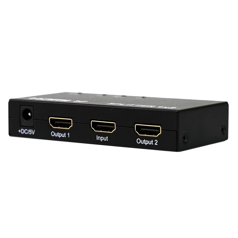 HDMI Splitter 1 in 2 Way Splitter HDMI Supports 3D HDMI 1X2 o Splitter US Plug