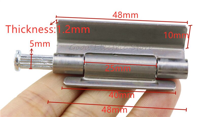 1.2mm 1.5mm welded iron base box hinge 201 stainless steel base hinge: New 1.2mm 201 hinge