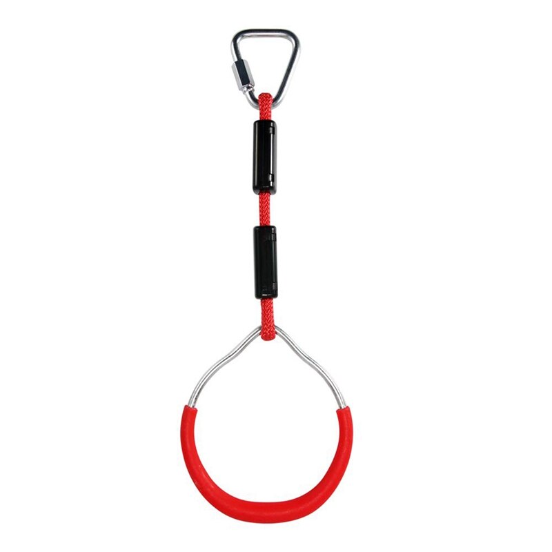 2x gynge gymnastik ringe børn trapez bar pull up gym ringe ring til børn drenge piger gul & rød