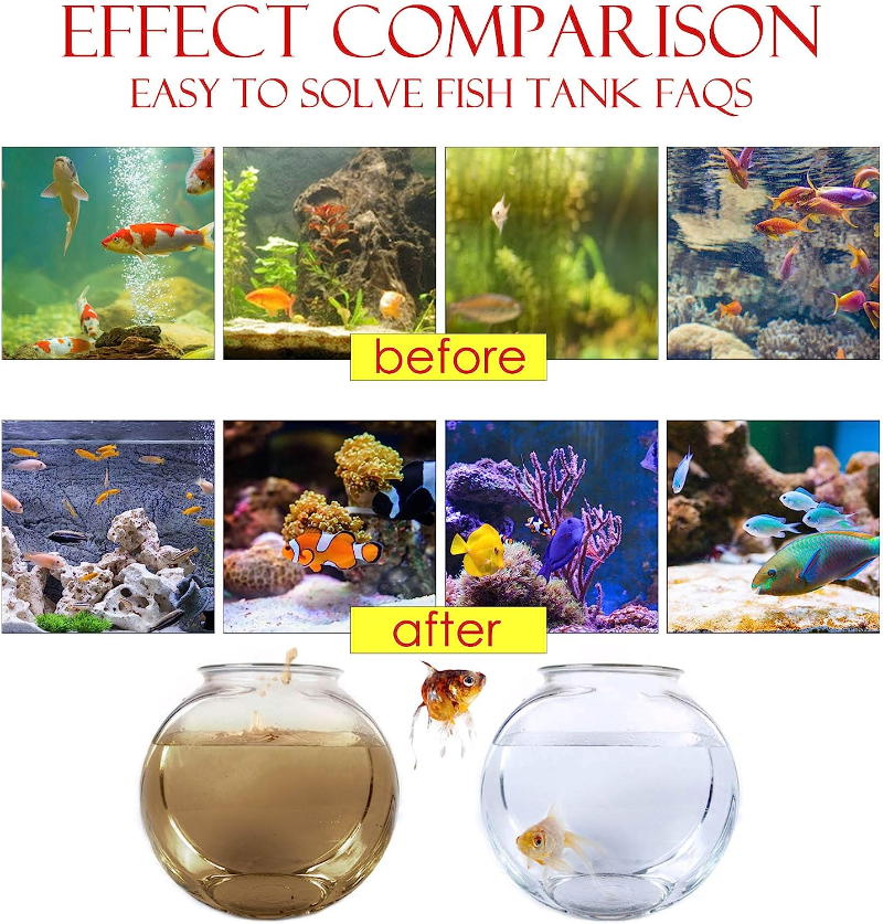 Aquarium Clean Light UV Sanitizer Aquarium Algae Bloom Clean Light with Timer Submersible Waterproof Lamp for Fish Tank