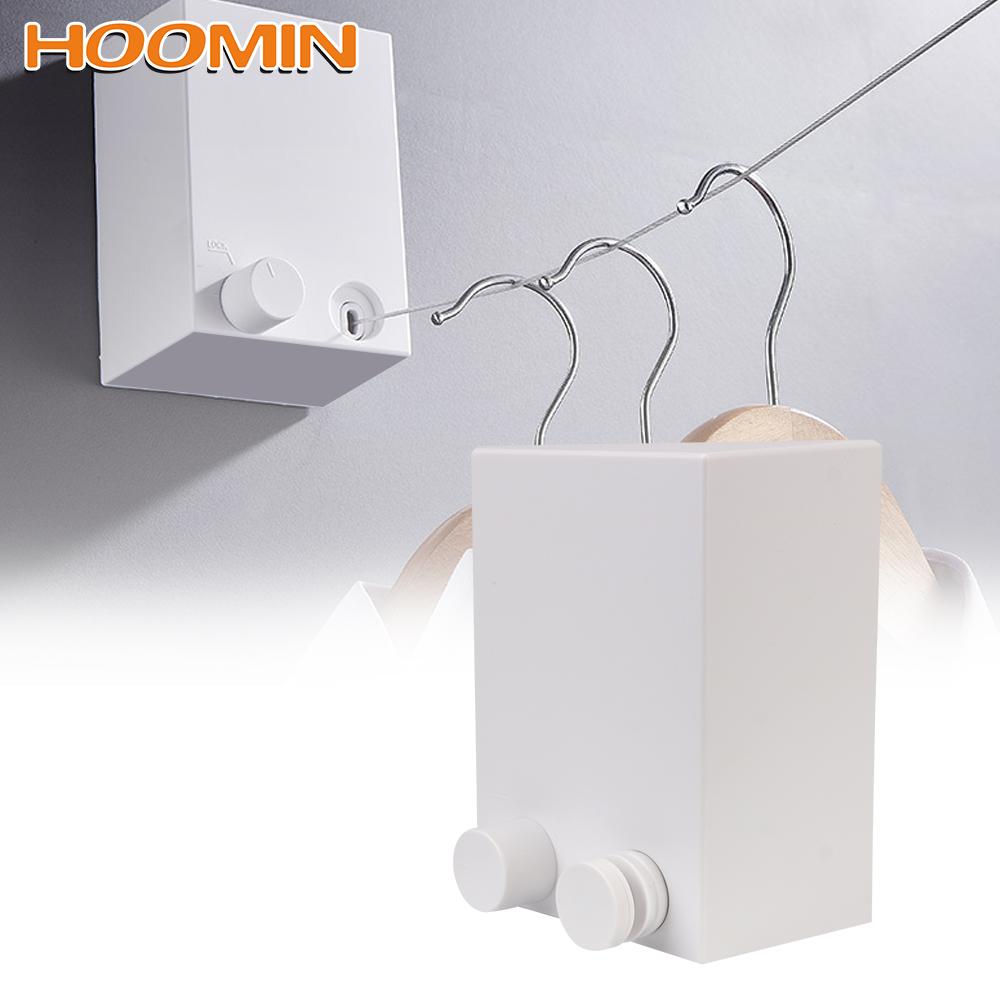 Retractable Clothesline Balcony Invisible Drying Lines Wall-mounted Washing Clothes Hanger Laundry Drying Line Indoor Outdoor 4M