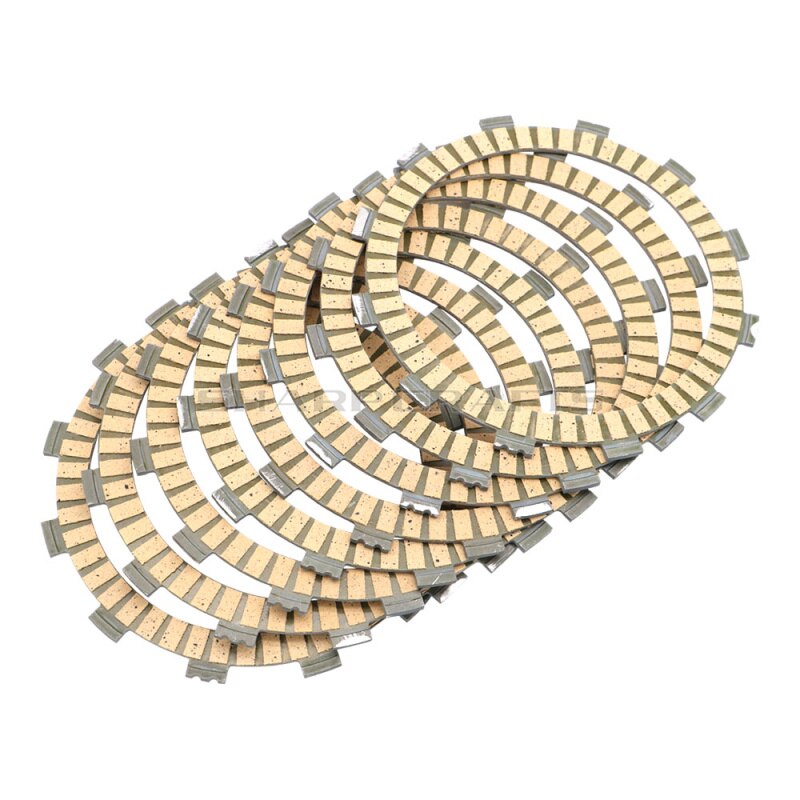 8x Motor Carbon Fibre geïmpregneerd Clutch Wrijving Platen Kits Voor YAMAHA VStar XVS1100 S BIJ Dragstar DS1100 XV750 XV1000 XV1100