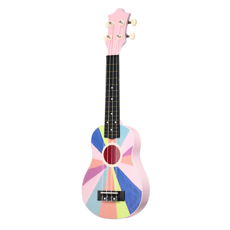 Ukelele de cuatro cuerdas para niños y estudiantes, ukelele de 21 pulgadas para principiantes, Hawaiano, el mejor: MULTI