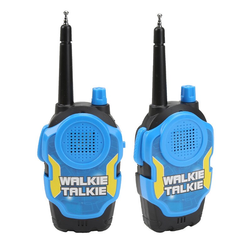 Kids Walkie Talkie Handheld Electric Strong Clear Range Two Way Radio Station Comunicador HF Transceiver Child Interactive Toy: BLUE