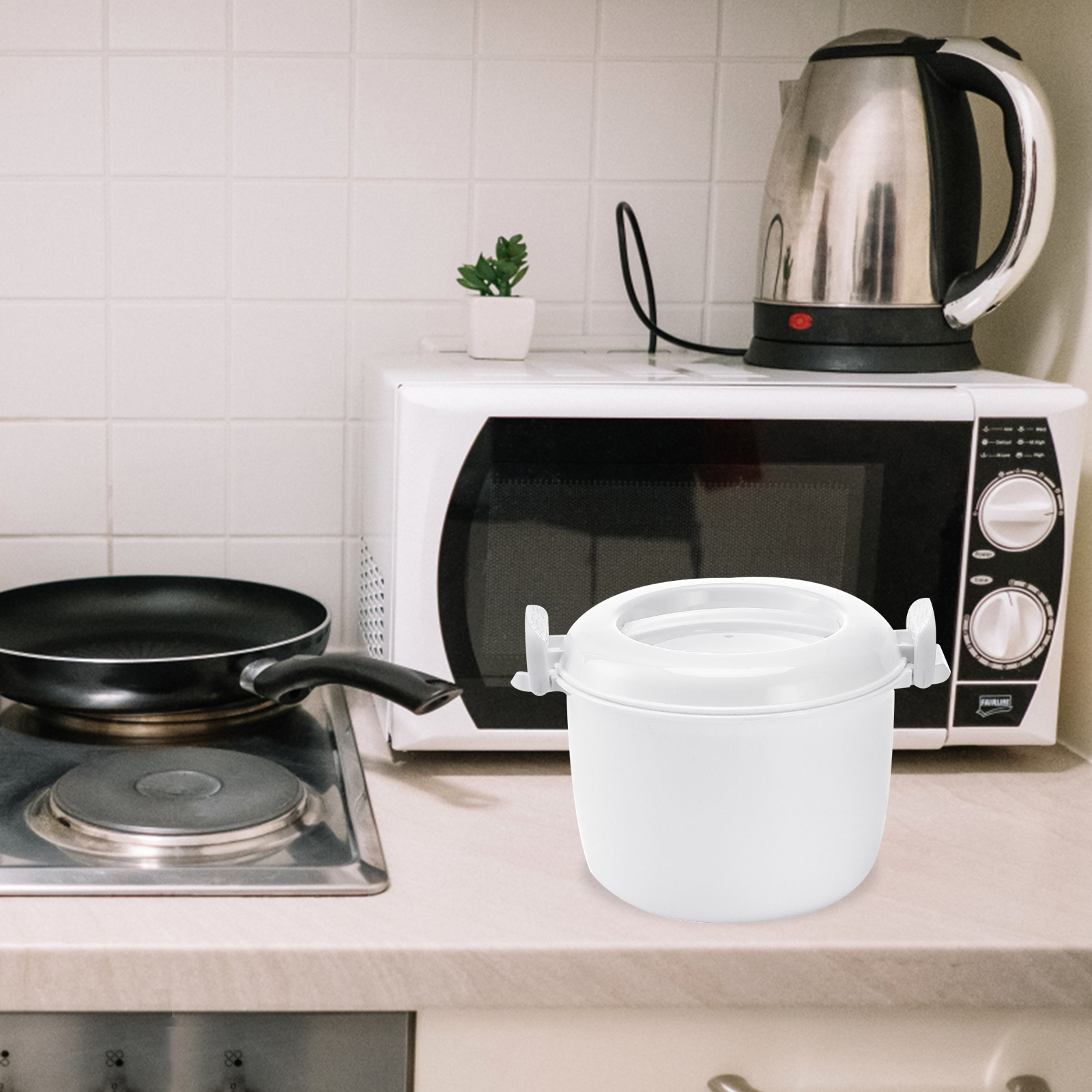 Microwave Rice Cooker Rice Container Food Container Oven Rice Cooker for Home