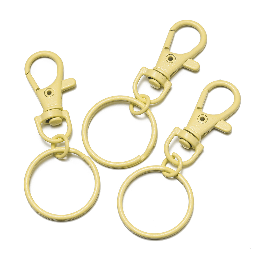 5/10pcs Multicolor Keyring Lobster Clasp Hooks With Adjustable Buckle For Making Keychain DIY Bags Doll Hook Jewelry Accessories