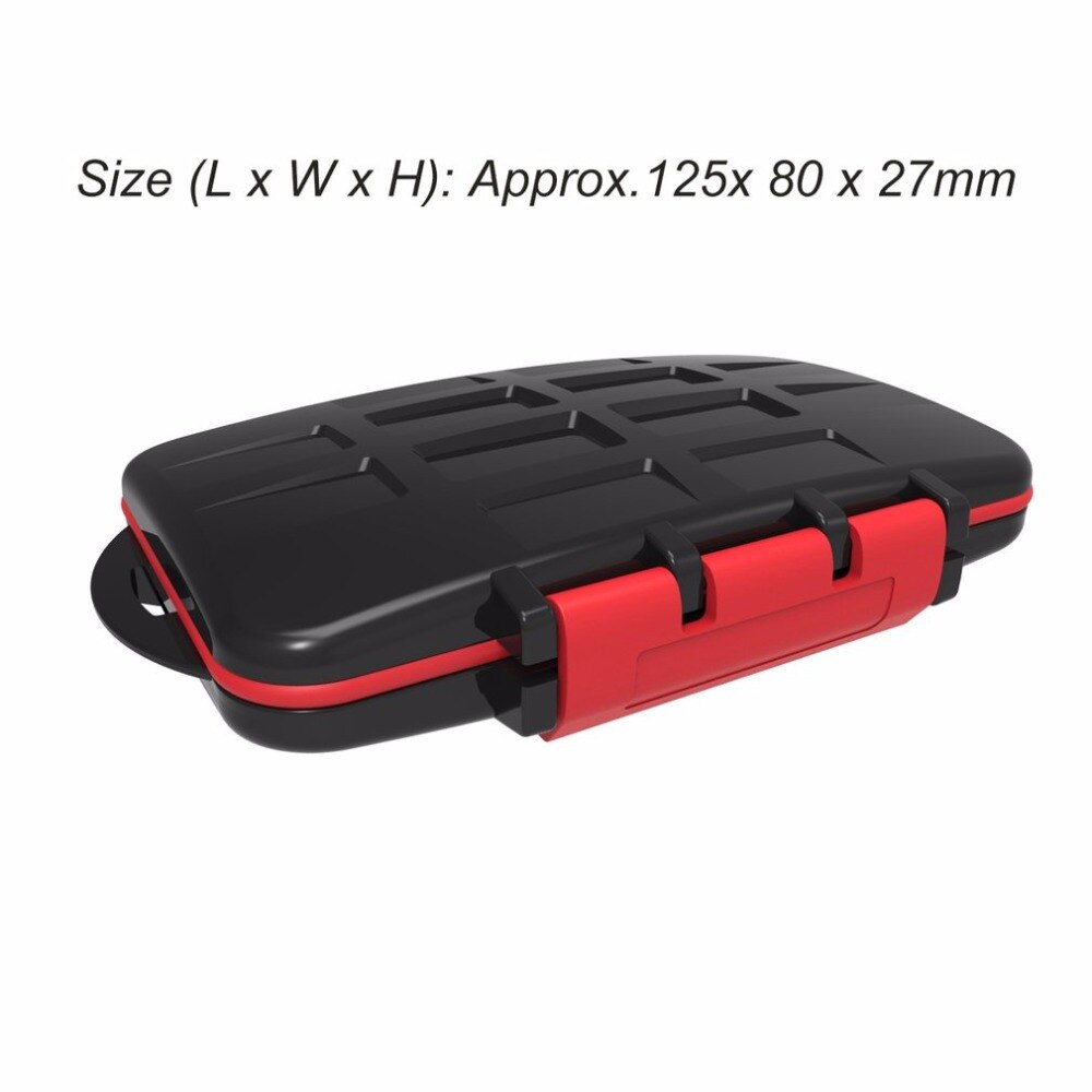 Memory Card Case Holder for 8 x SD SDHC Cards MC-SD8 Waterproof Anti-shock