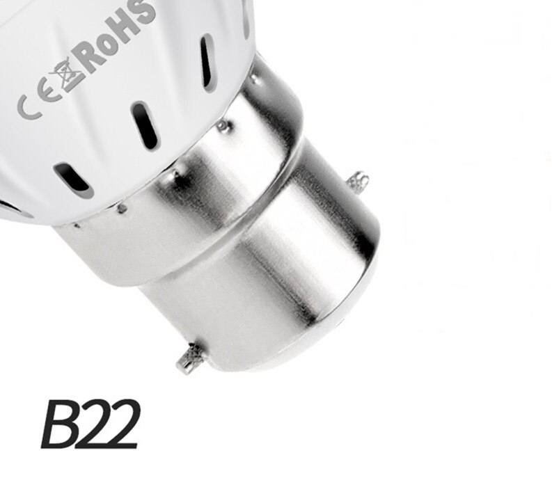 Voksende ledet phyto lampe  e27/gu10/MR16/e14/b22 220v lys ledet til hydroponics voksetelt innendørs rød blå ledet planter vekst lampe: B22 / 60 lysdioder 5w