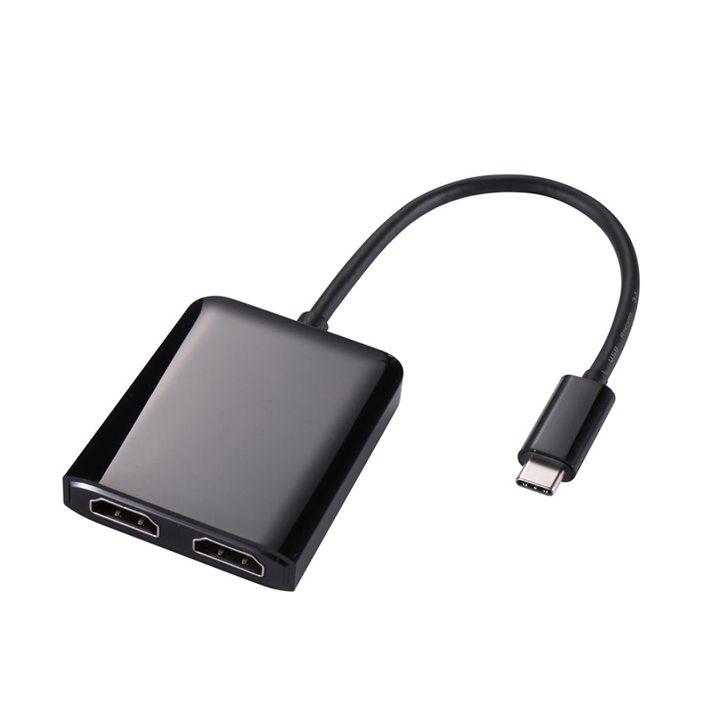Ouhaobin USB C Hub Adapter Type C 3.1 naar DP HDMI Adapter Type-C Kabel Dual Display Port Hub converters