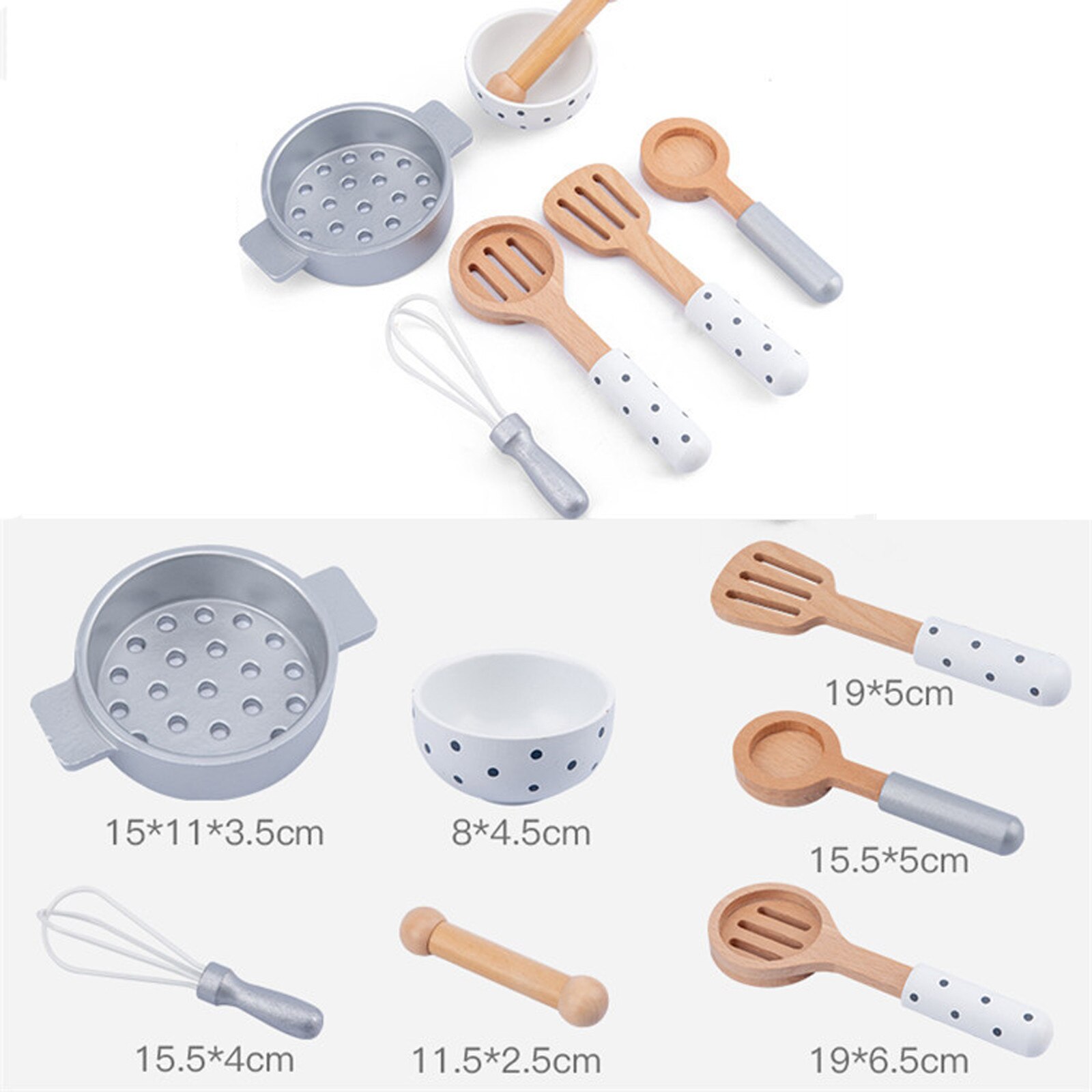 Keuken Spelen Set Voor Kinderen Keuken Houten Speeltoestel Speelgoed, Keukengerei Set Kookgerei Set Conjuntos De Mobília Das Crianças