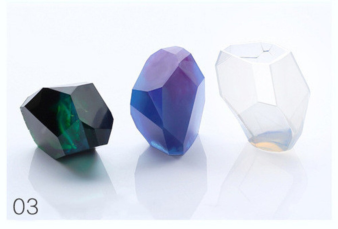 Soap Molds Crystal Irregular Geometric Jewelry Mold Silicone Resin Ornaments Craft Making Decoration