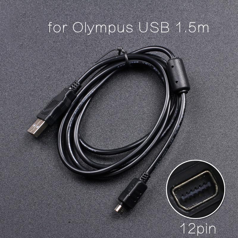 12Pin For Olympus FE120 FE130 FE140 FE200 FE4020 FE4030 FE5030 FE5500 E330 E520 E410 E510 Camera USB Data Cord Cable USB Cable