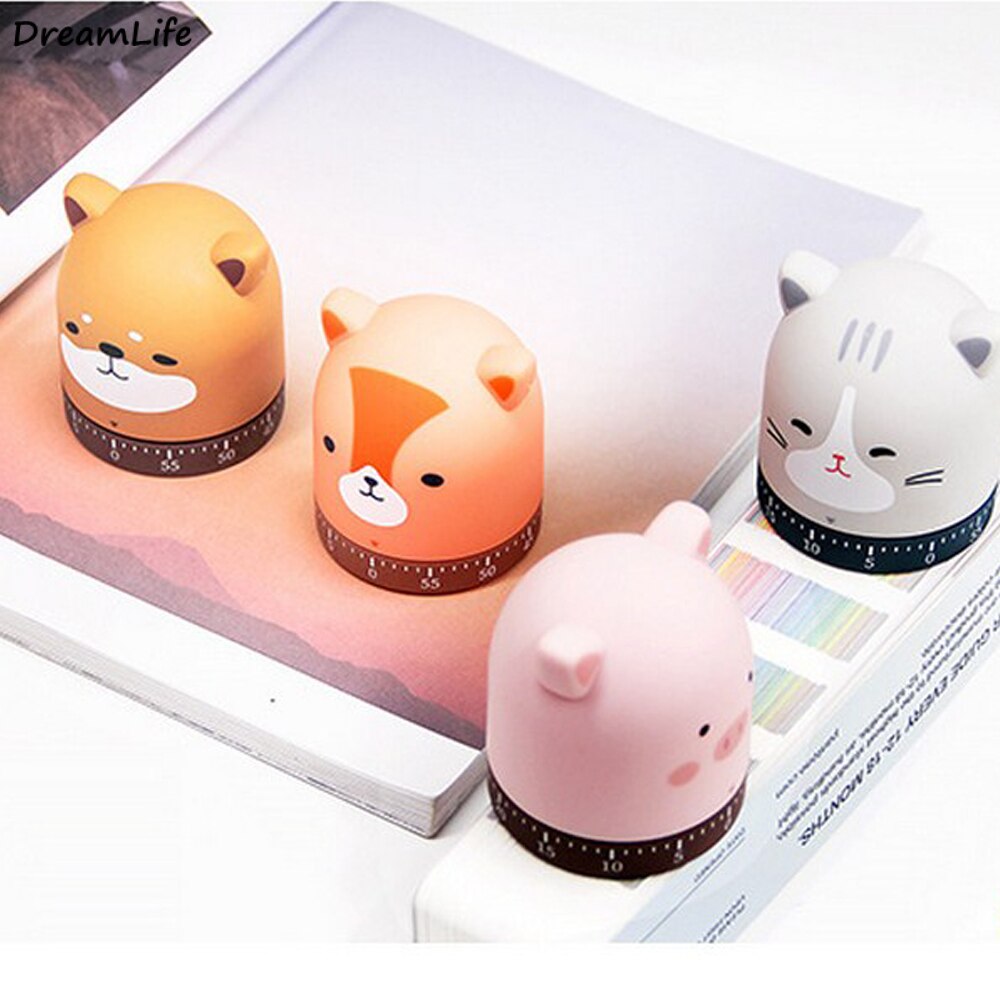 Kookwekker Koken Herinnering Student Huishoudelijke Wekker Mechanische Uurwerk Creatieve Animal Zoo Cartoon Soep Timer