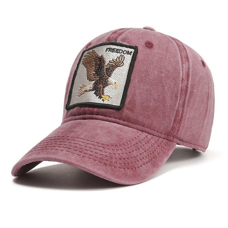 Retro Volwassen Geborduurde Eagle Baseball Cap Mannen En Vrouwen Caps Outdoor Straat Zon Hoeden: 2