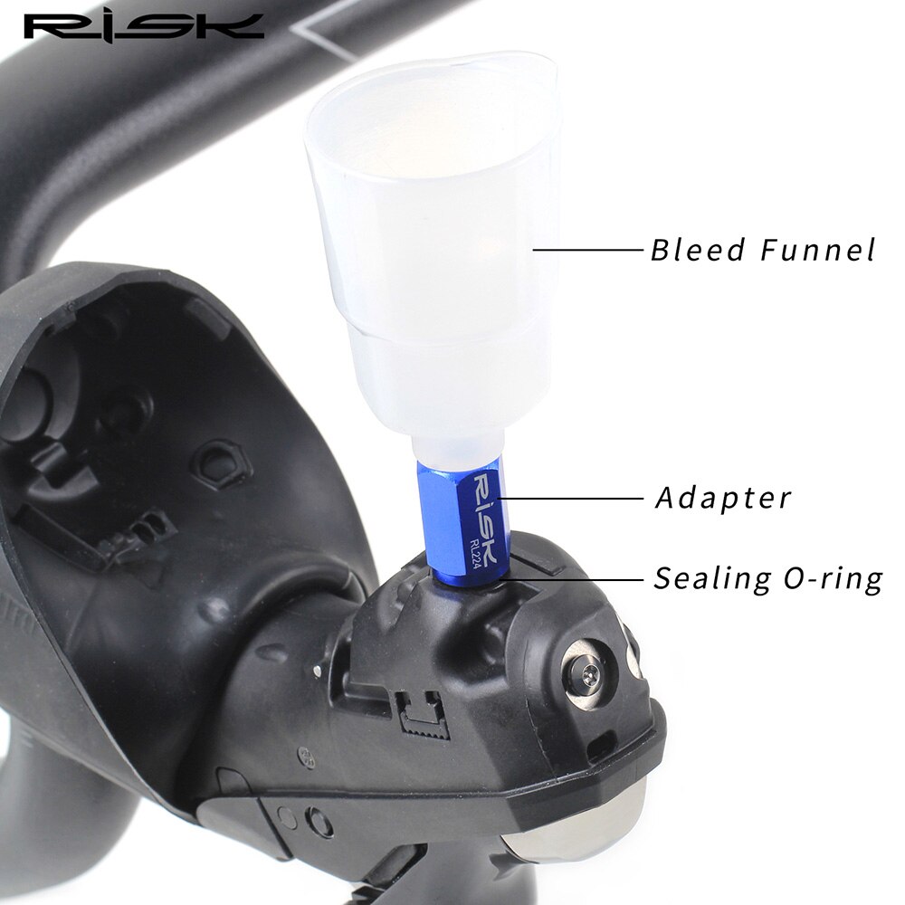 Adaptateurs d'entonnoir de purge de frein à disque hydraulique de vélo pour Shimano R9120 ST-R9170 vtt Conversion de vélo outil de réparation de changement de main de route