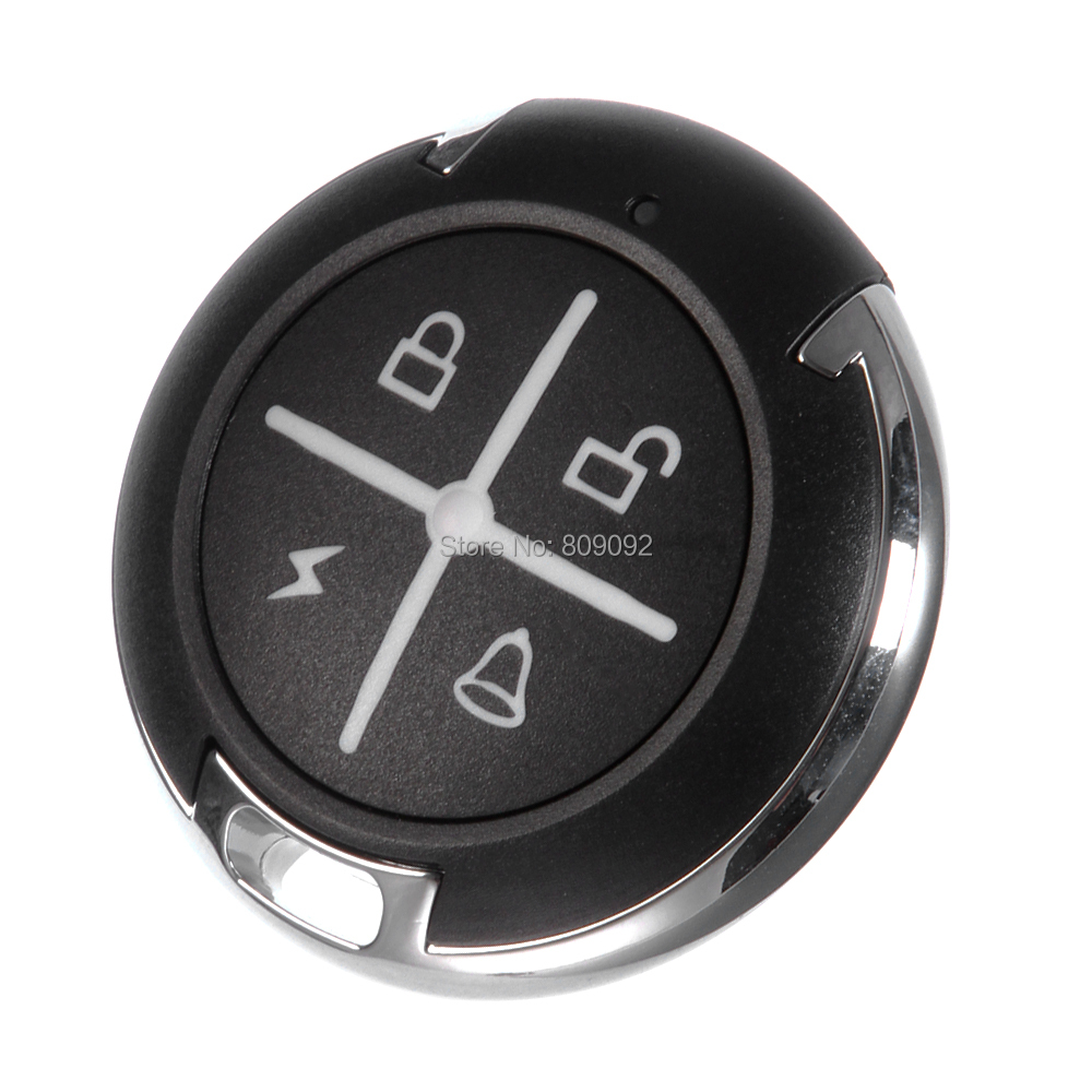 Mando a distancia redondo para puerta de garaje, control remoto sensible con duplicador de llavero, 433MHZ, 4 botones,