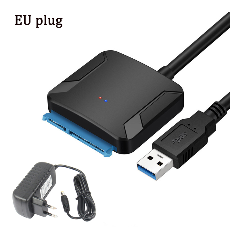 Câble USB SATA III adaptateur Sata vers USB 3.0 5 Gbps prise en charge 2.5/3.5In SSD externe HDD adapter disque dur 3.5 Sata 3 vers USB adapter PC: Autre