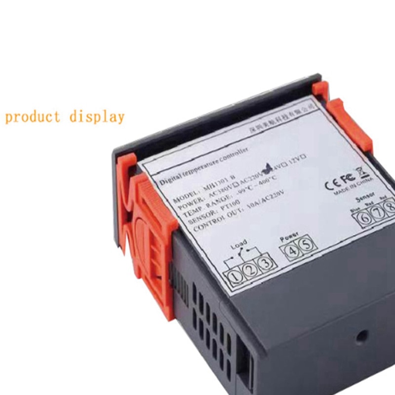 Digital Temperature Controller -99-400 Degree PT100 M8 Probe Thermocouple Sensor Embedded Thermostat 220V Switch