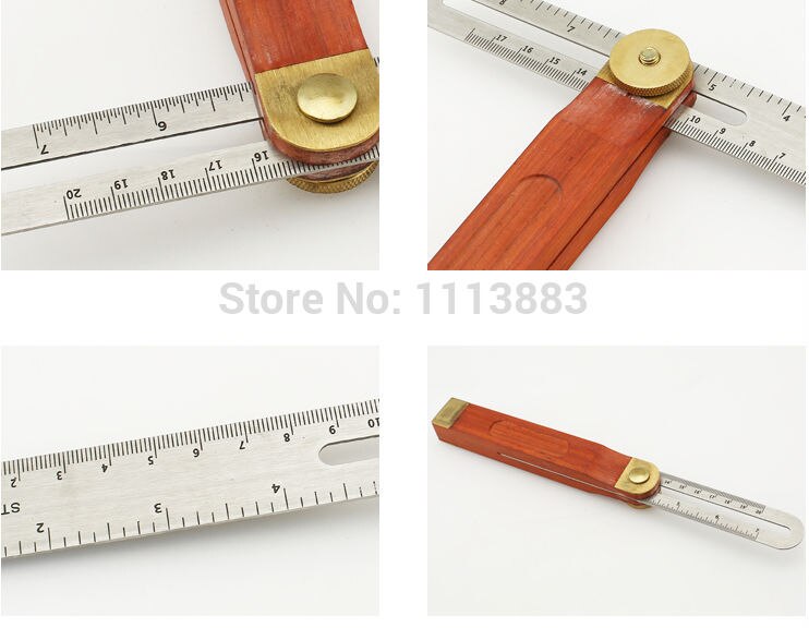 9" (230mm) Sliding T-Bevel Gauge With Rosewood Handle, Stainless Steel Blade and Brass Fittings