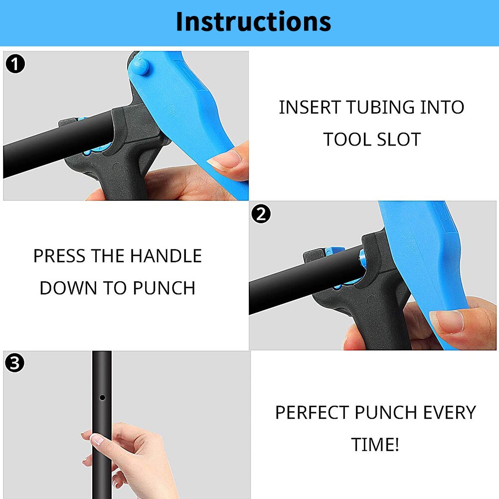 Drip Irrigation Tubing Hole Punch Tool Drip Tubing Fitting Insertion Tool for Drip Sprinkler System Barb Insert Clip Gun 1 order