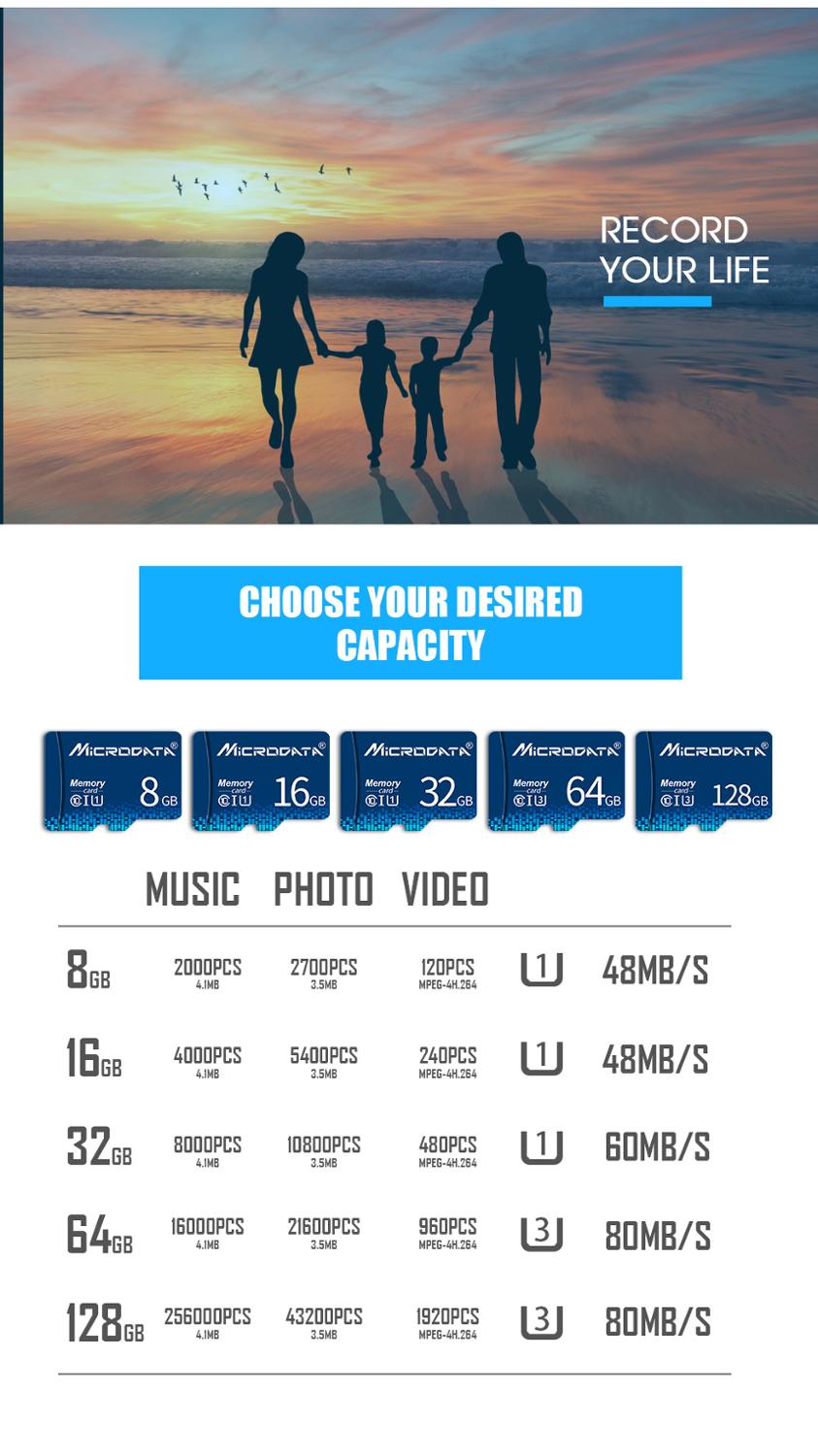 Cartao Micro Sd Card 4Gb 8Gb 16 Gb 32 Gb 64Gb Geheugenkaart Cartao De Memoria 128Gb klasse 10 Micro Sd Flash Kaart Met Adapter
