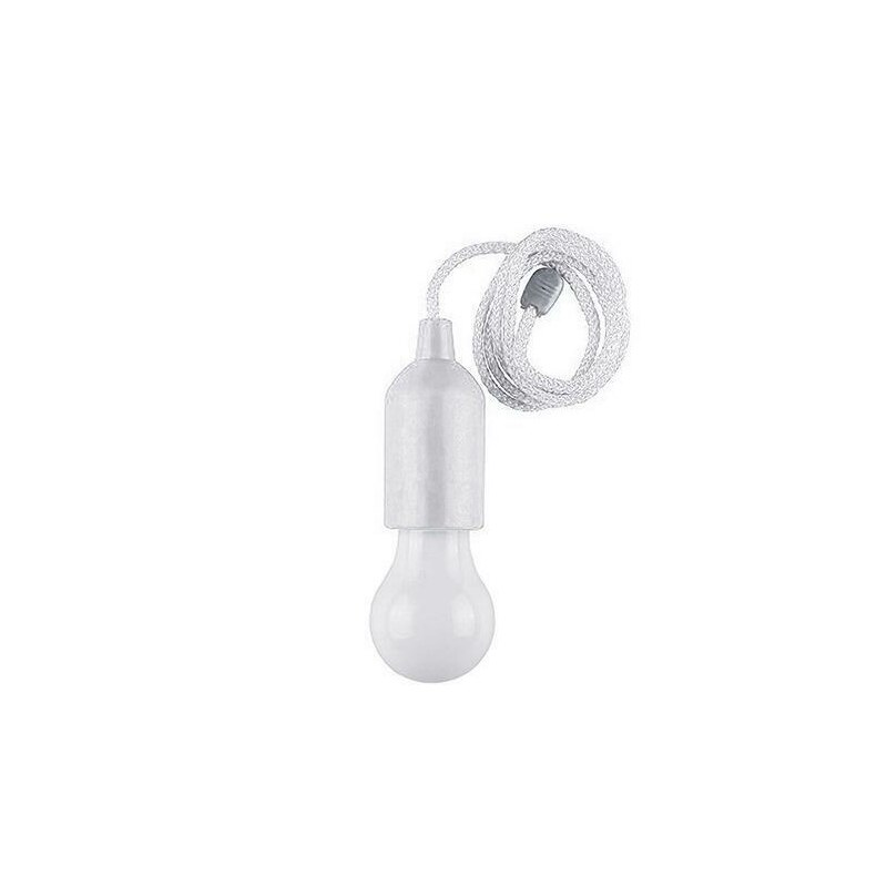 Lámpara colgante LED de colores, iluminación Retro Para el hogar, con cordón portátil, para tienda de campaña, luz blanca: white