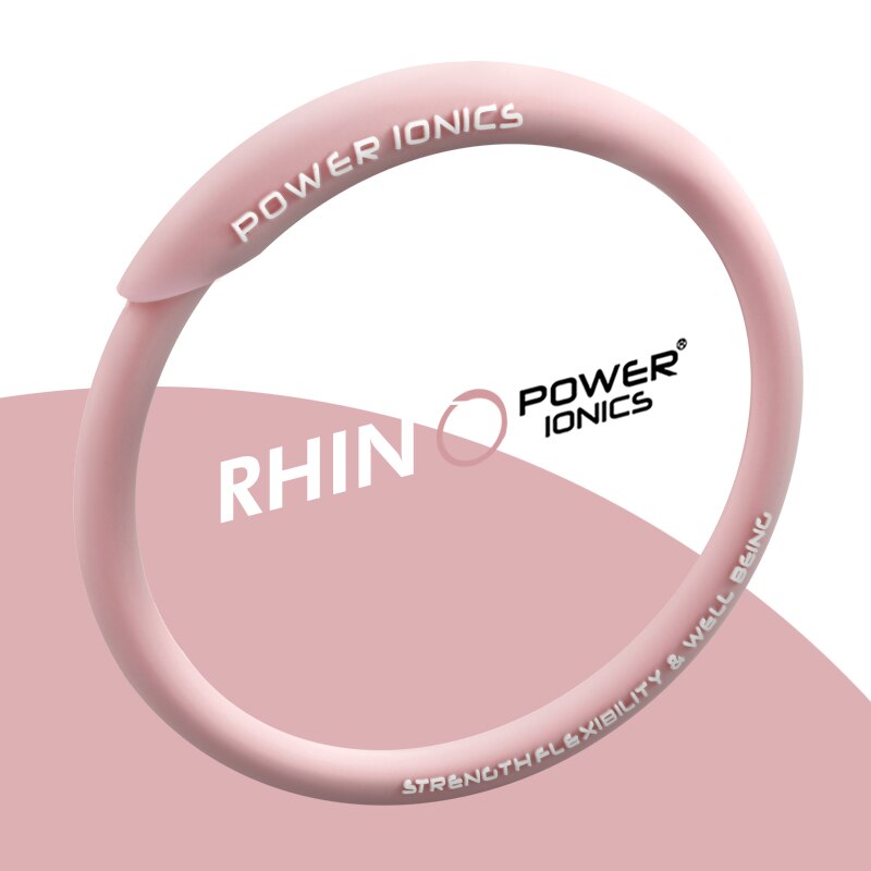 Power Ionics Rhino Men Women 2000Ions Waterproof Sports Bracelets Bangles Wristband Energy Balance Body: Pink / XXL for over 19cm