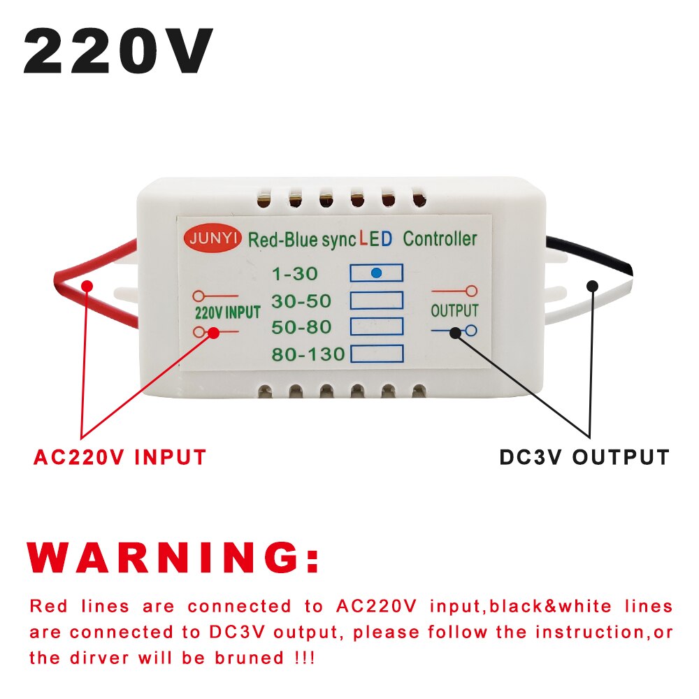 220v input rød-blå synkron dobbelt controller sync led dedikeret 1-80 stk elektronisk transformer strømforsyning led driver