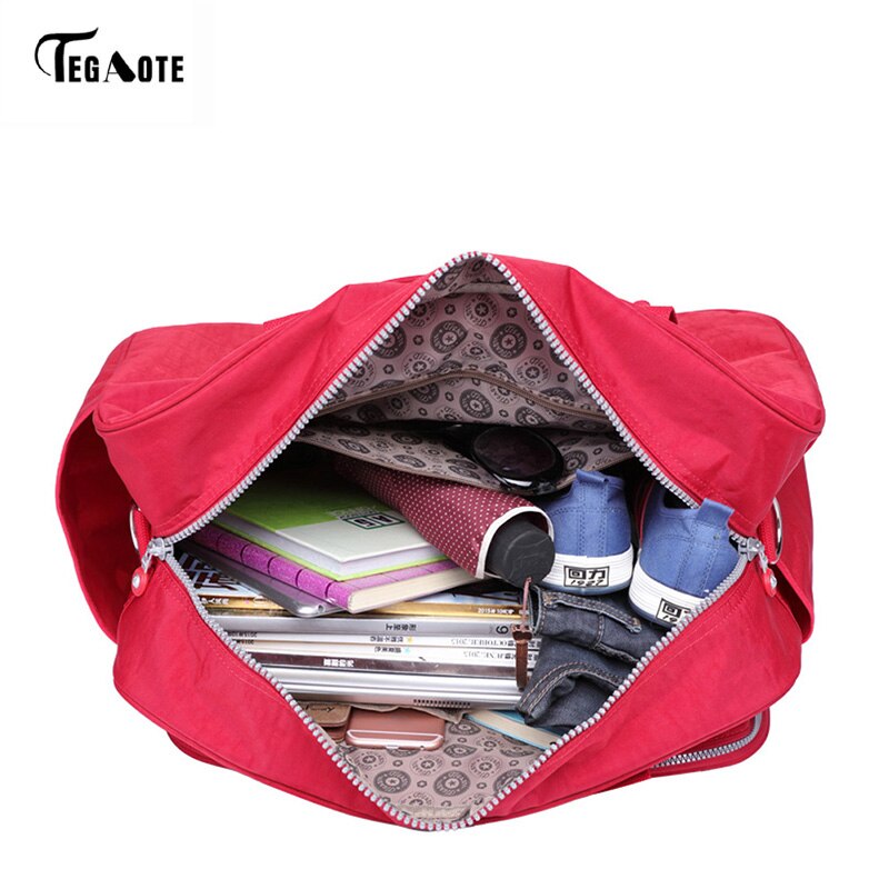 TEGAOTE herren Wasserdichte Frauen Reisetasche Große Kapazität Reise Tasche Frauen Nylon Gepäck Reise Duffle Handtaschen unisex 283