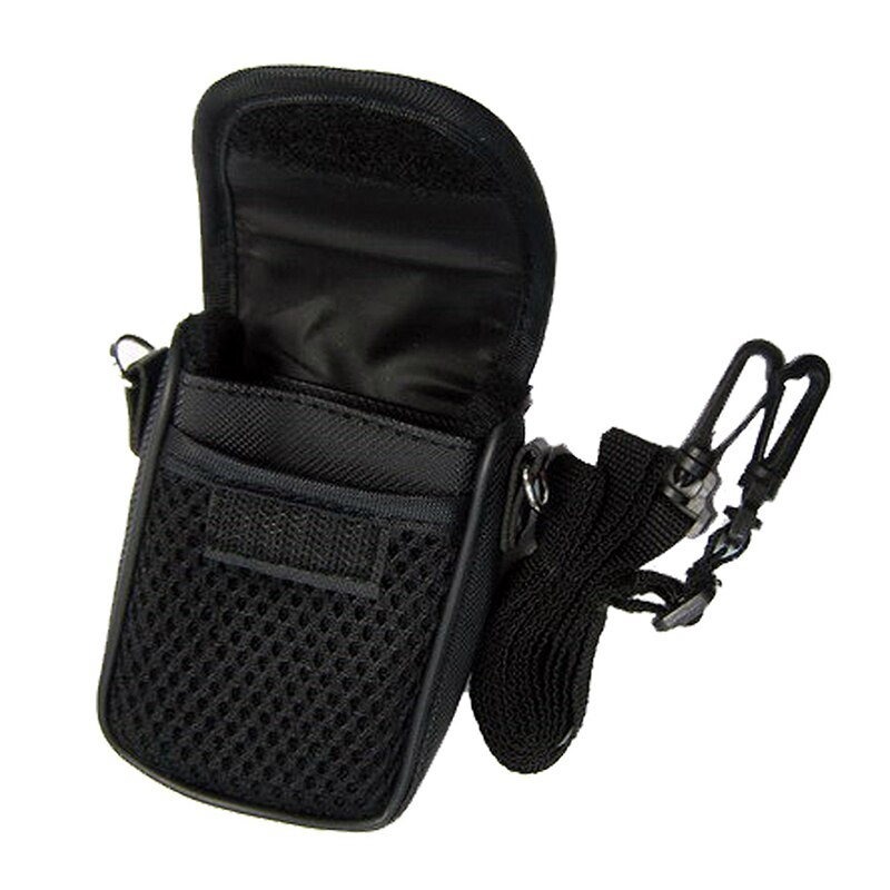 Universal Soft Camera Bag Case Compact Pouch + Strap Black For Digital Cameras 3 Size