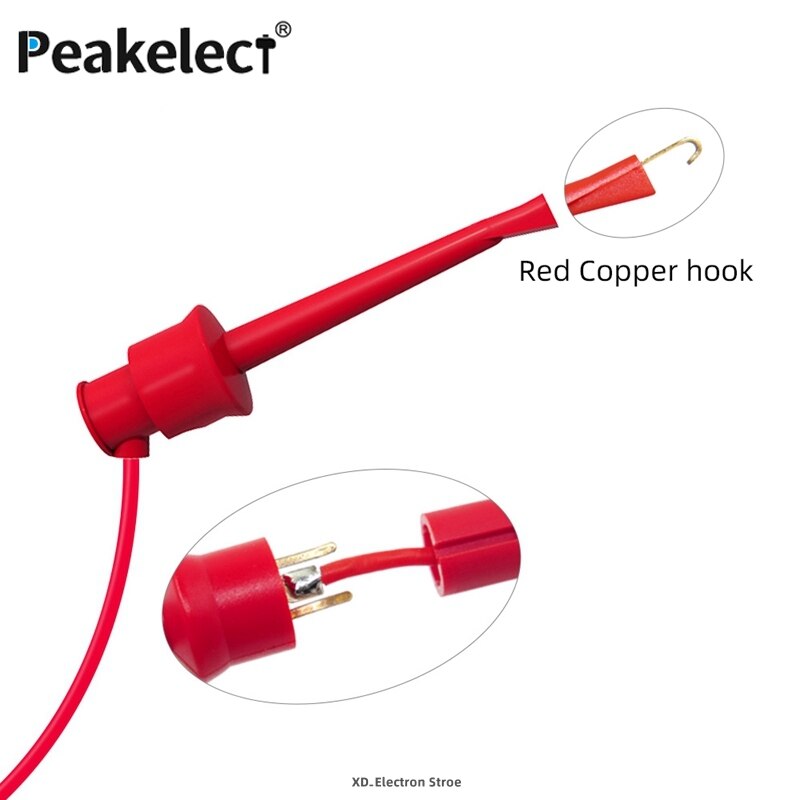 Peakelect P1051B Multimeter Test Lead Kit 4Mm Banana Plug Banana Plug / Test Haak/Alligator Clip Kabels voor Elektrische Werk