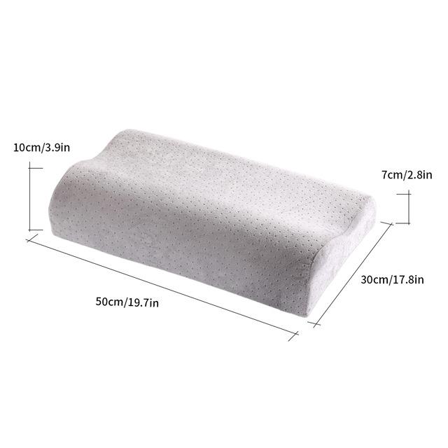 U-shape Memory Pillow Latex Neckrest Pillow Foam Orthopedic Pillow Fiber Slow Rebound Soft Pillow Massager Cervical Health: B