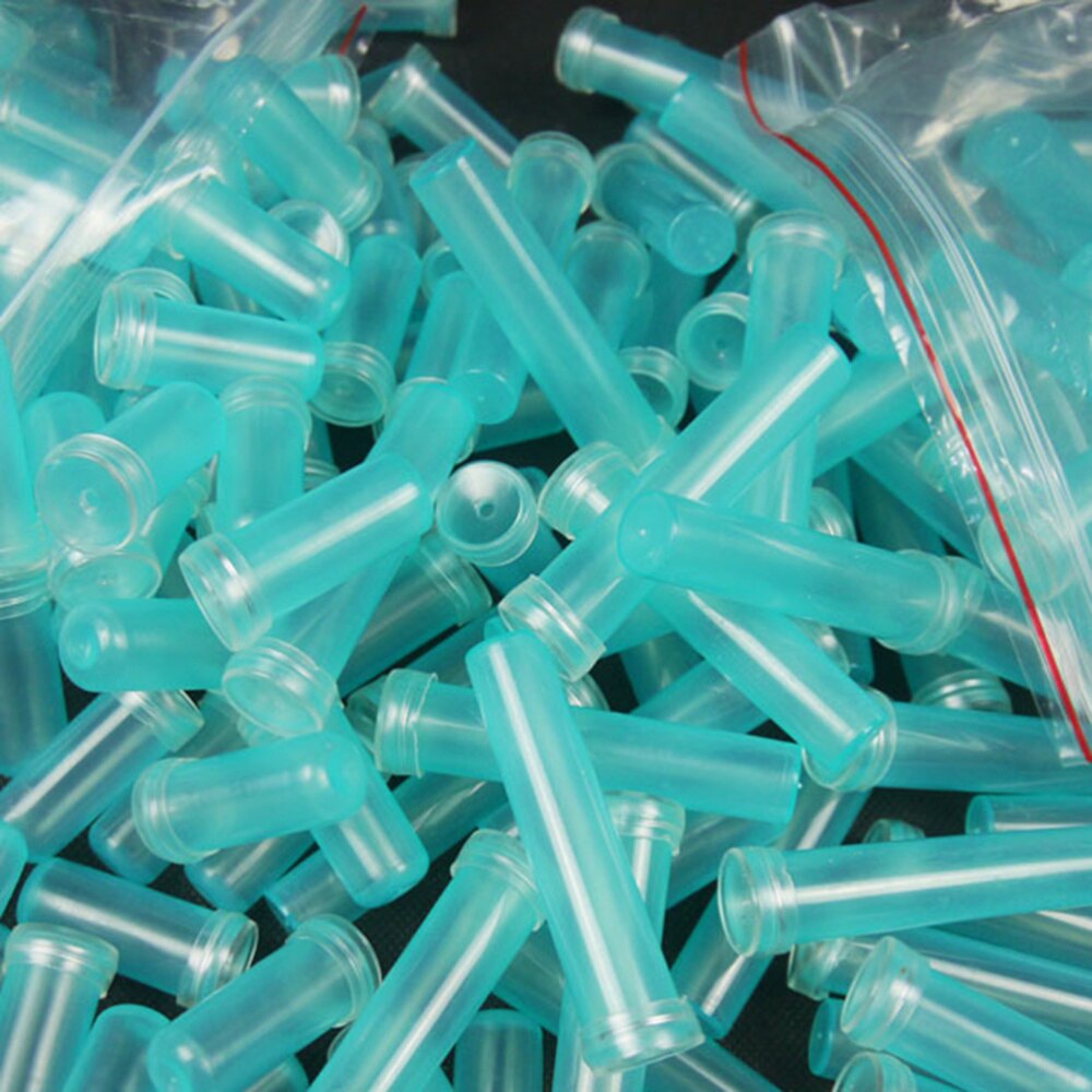 100Pcs Bloemen Water Buizen Bloemen Verse Voeding Cultuur Water Opslag Kleine Test Bloem Winkel Levert Bloem Houder (Sky blauw): Sky-blue 2