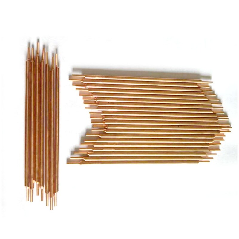 2 Pieces 18650 Battery Alumina Copper Electrode Head for Polymer Battery Lithium Battery Electrical Work Wear Resistance